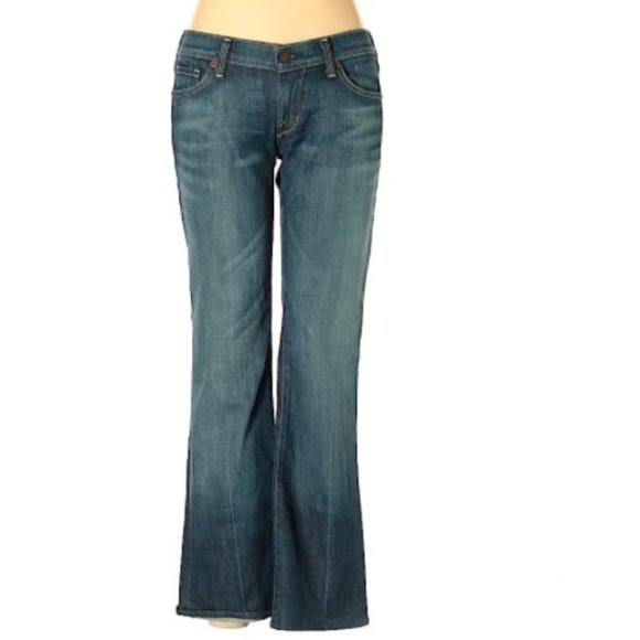 Citizens of Humanity Jeans Flare Bootcut Dark Western Cowgirl 28 Waist Womens - Picture 2 of 2